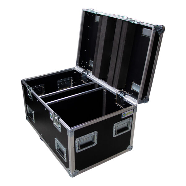 Custom 4 Unit Clay Paky Mini-B in Foam Boots Case with Centre Storage Compartment