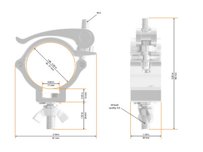 Quick Release Hook Half Coupler 100kg