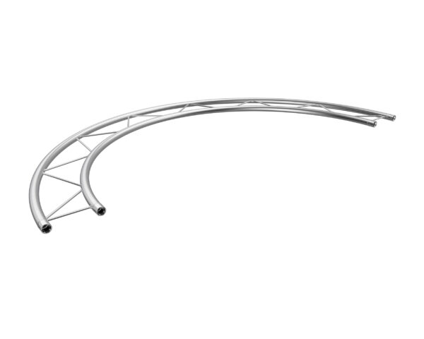 F22 Flat 1.0mR (2.0mØ) 180° Radial Truss - Horizontal (2 parts to a Circle)