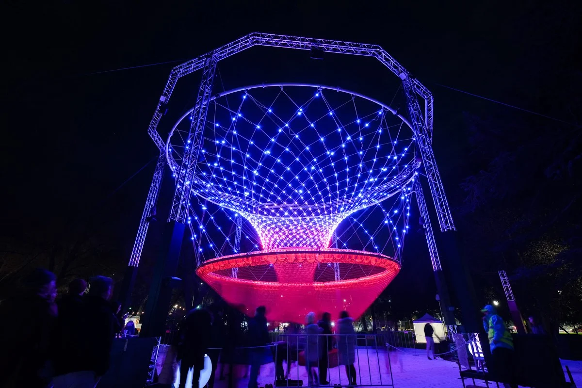 Featured image for “Element Rigging create an interactive Cocoon for Melbourne’s White Night Reimagined”