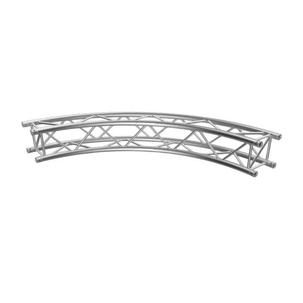 F34P Square 1.5mR (3.0mØ) 90° Radial Truss (4 Parts to a Circle) with Spigots, Pins & R-Clips