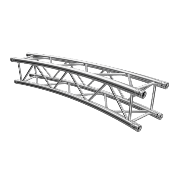 F34P Square 6.0mR (12.0mØ) 30° Radial Truss (12 Parts to a Circle) with Spigots, Pins & R-Clips