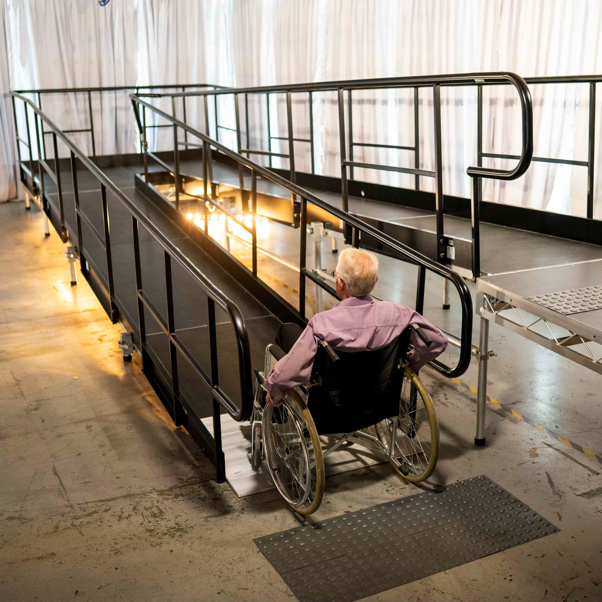 Modular Access Ramp – Portable Wheelchair and Equipment Ramp for Stages and Venues