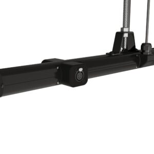 LiteRail Integrated Lighting Bar mounted in a theatre, showcasing its streamlined aluminium profile and integrated cabling system.