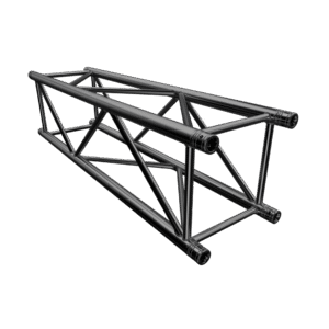 F44P Square 1.5m Linear Truss with Spigots, Pins & R-Clips - Black