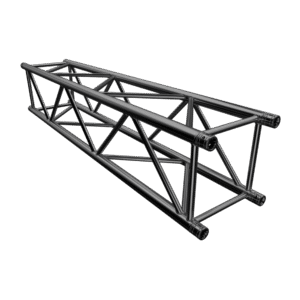 F44P Square 2.0m Linear Truss with Spigots, Pins & R-Clips Black