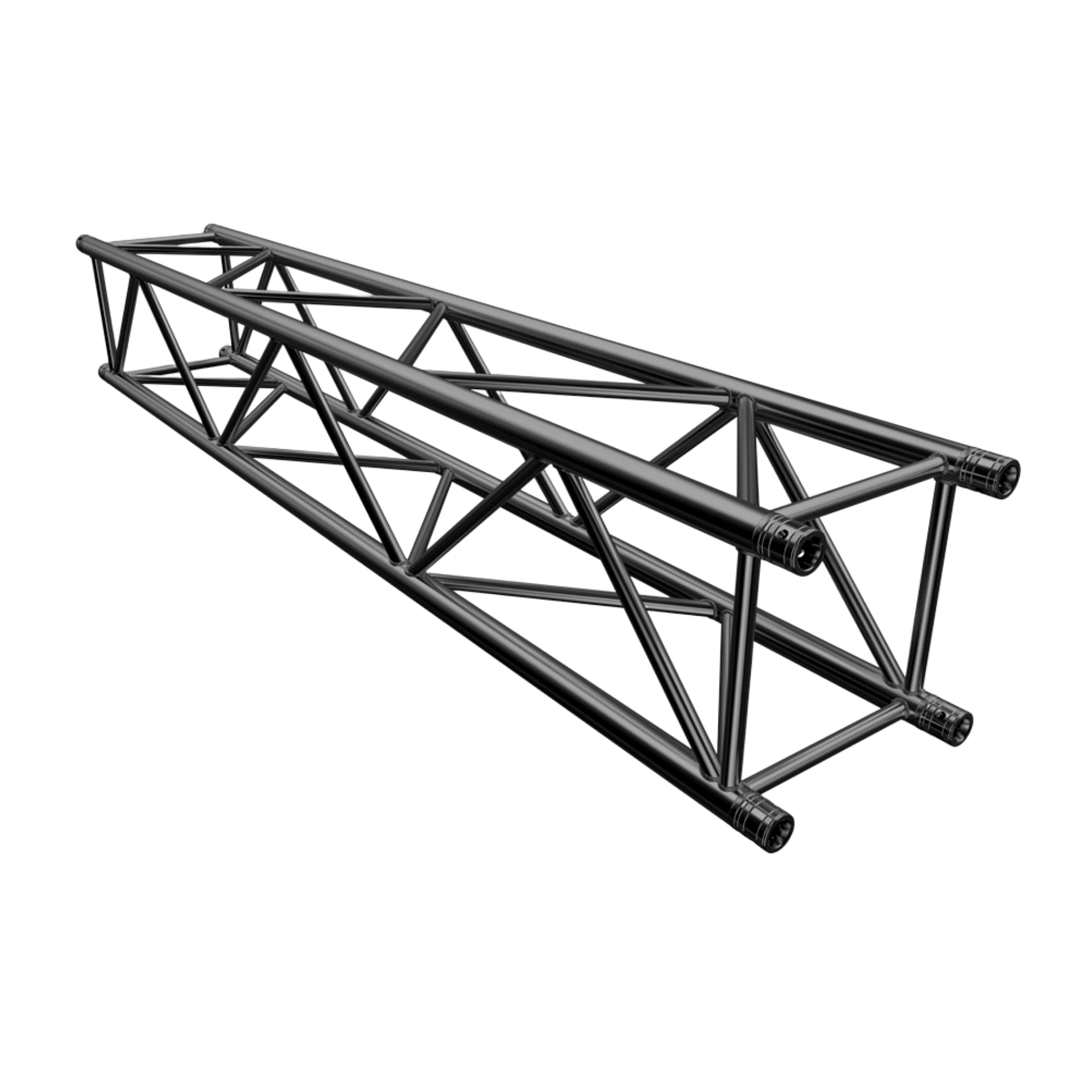 F44P Square 2.5m Linear Truss with Spigots, Pins & R-Clips - Black