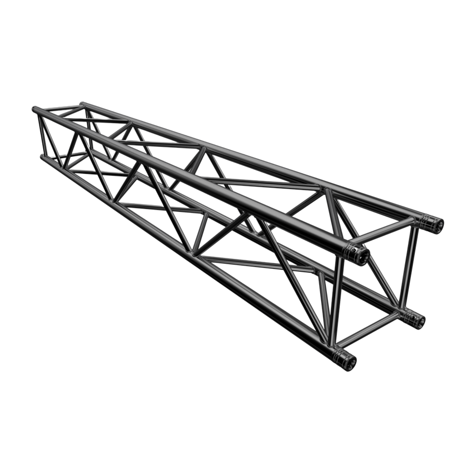 F44P Square 3.0m Linear Truss with Spigots, Pins & R-Clips - Black