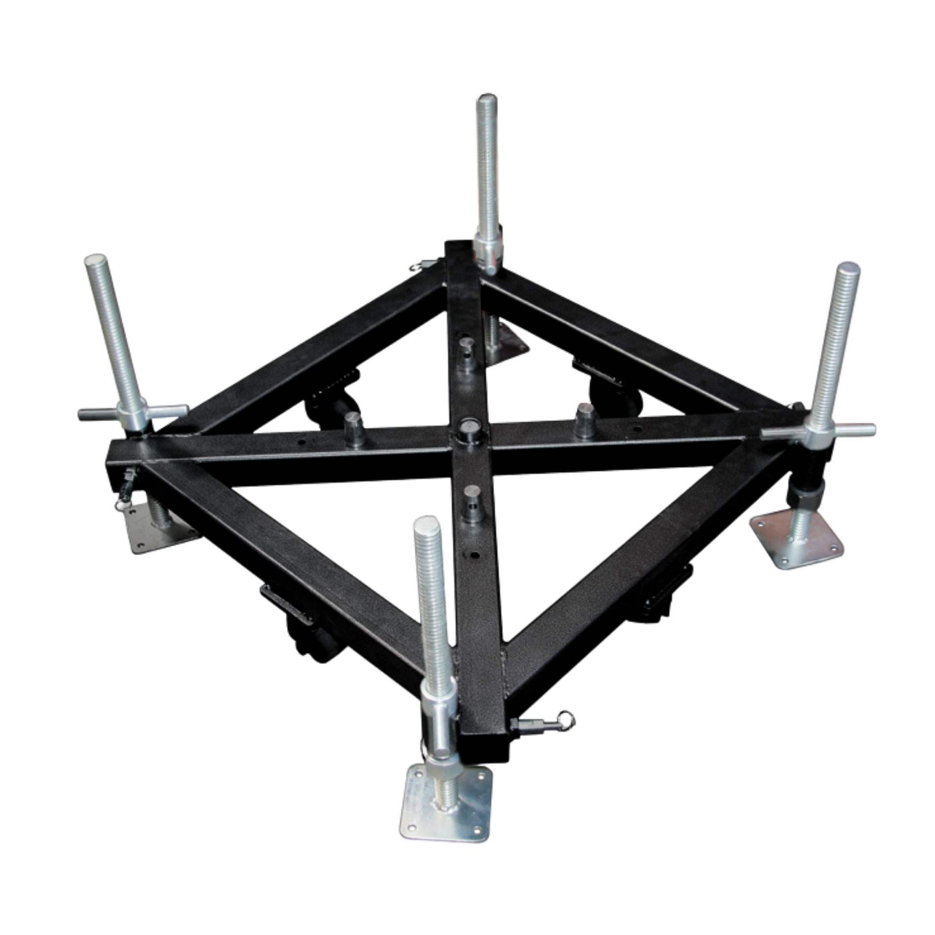 F34-44 Steel Ground Tower Support Base - Black