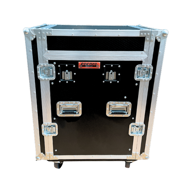 12RU Standard Combination 19" Rack Mount Case with Side-Mount Benches - case closed