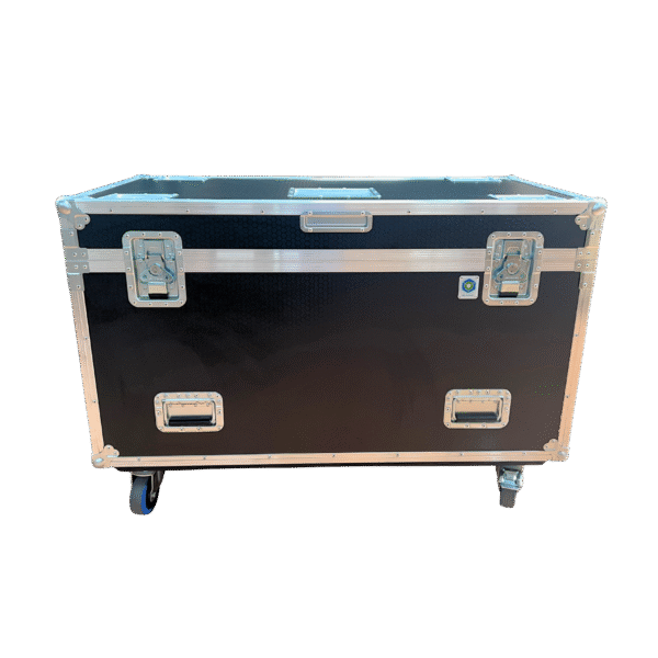 OV-MTP-6012080-12 Mother Trucker Packer road case, foam-lined, black 12mm hex ply with Penn Elcom hardware, lid closed