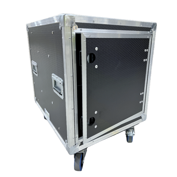 12RU Anti-Vibration 19" Rack Mount Case - side view