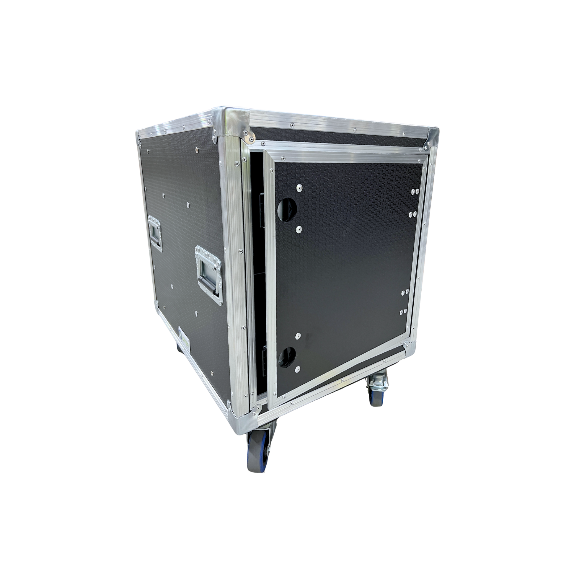 12RU Anti-Vibration 19" Rack Mount Case - side view