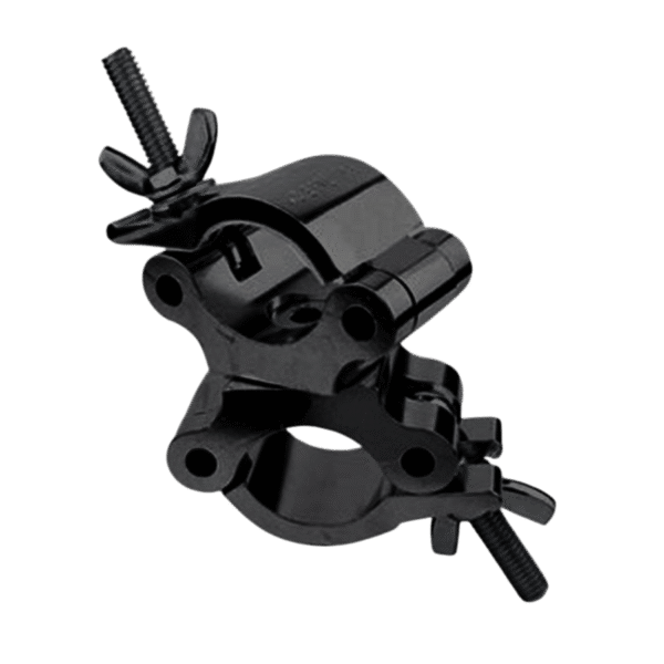 50mmØ Heavy Duty (500kg) 0°/45°/90° Incremental Locking Swivel Coupler - Black