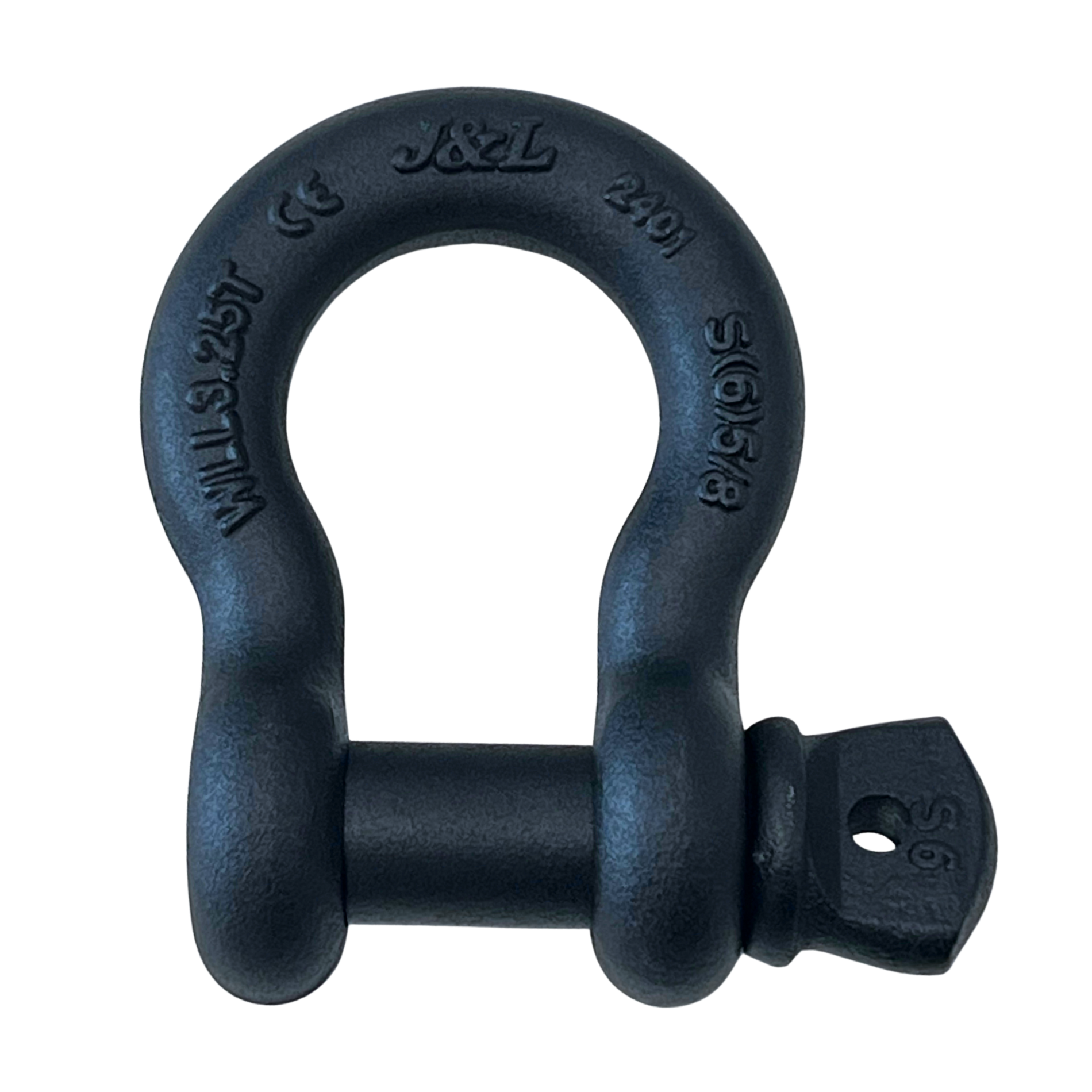 3.2T Screw Pin Bow Shackle BTS Alloy Grade S6 Black for lifting and rigging