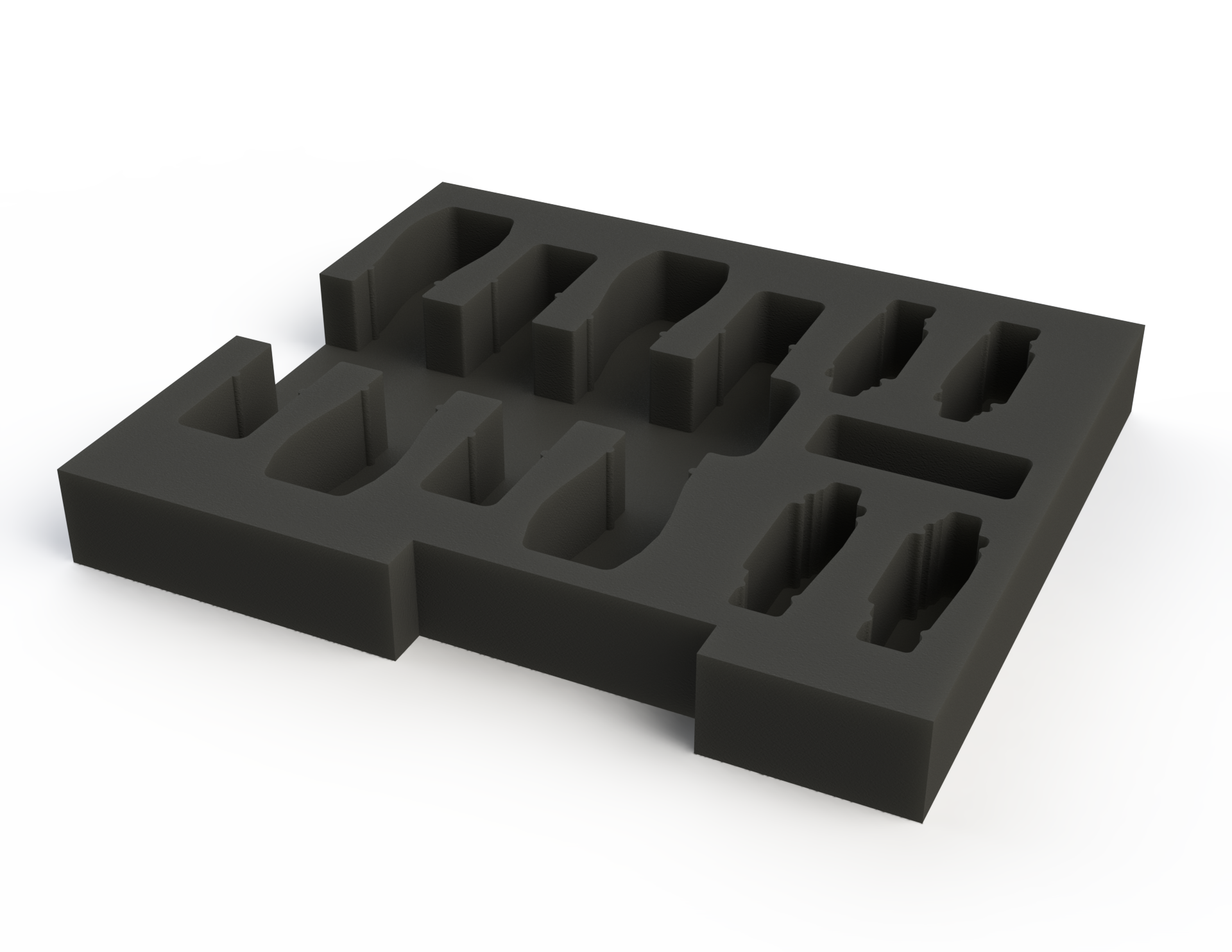 CNC Insert: 4 x Shure Wireless Microphones and 4 x Beltpacks (AD1, P3RA, QLXD, ULXD) into ES-AC-RD2UB-LR - Image 3
