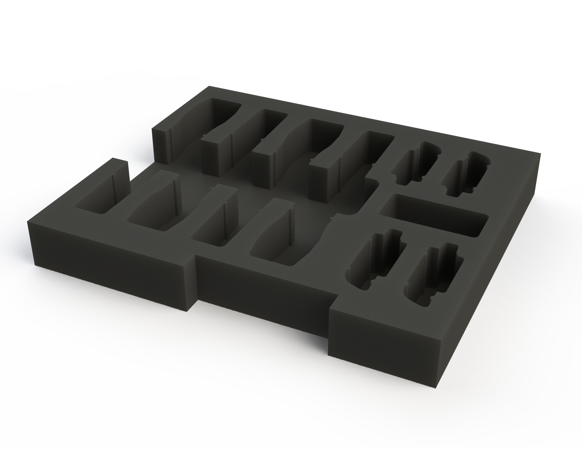 CNC Insert: 4 x Sennheiser Wireless Microphones and 4 x Beltpacks (EK-IEM G4, EW500 G3,EK100 G3, SK100 G4) into ES-AC-RD2UB-LR - Image 3