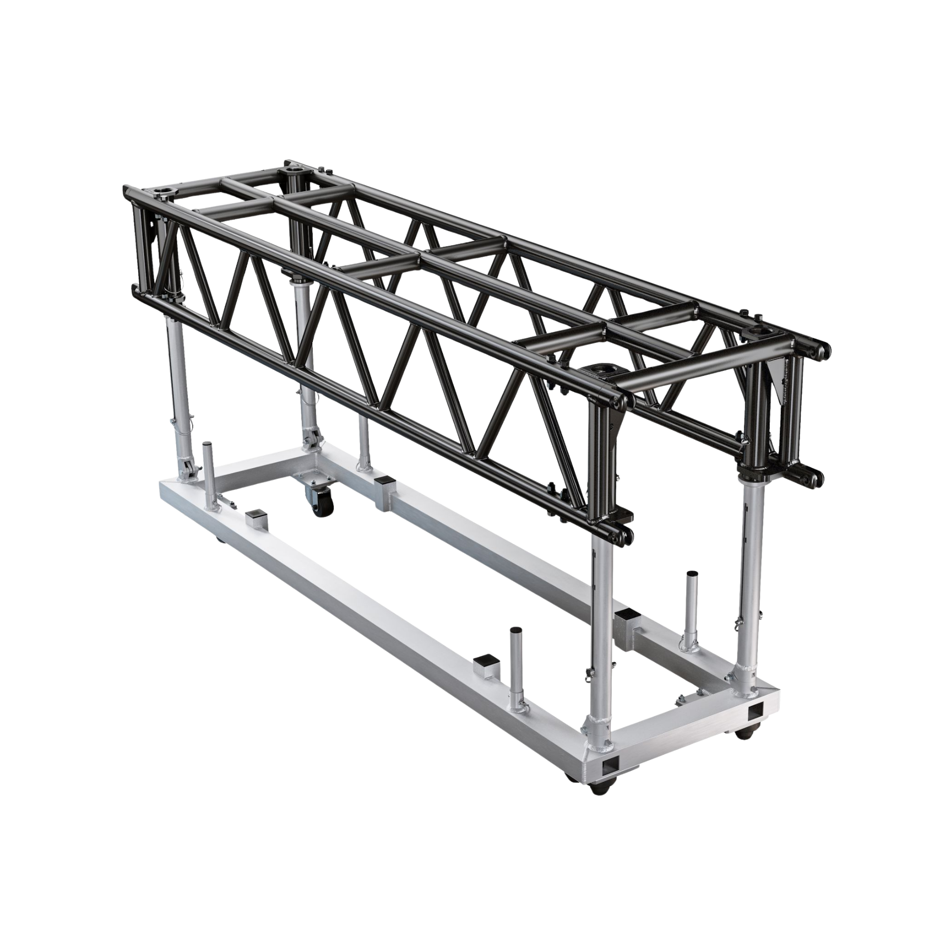 PR64 2.44m (8') Pre-Rig Linear Truss & Dolly including Pins & Clips - Black - Image 2