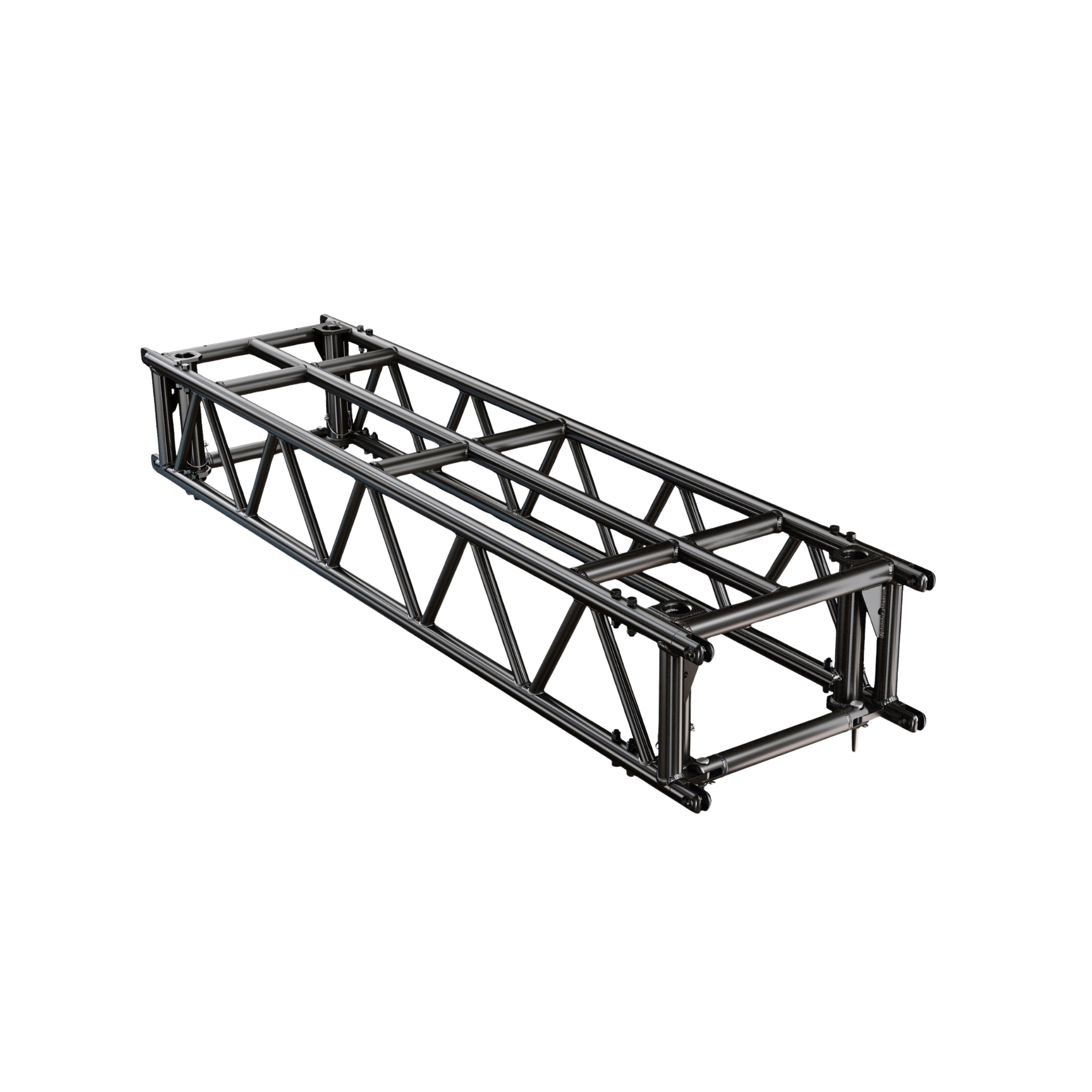 PR64 2.44m (8') Pre-Rig Linear Truss & Dolly including Pins & Clips - Black - Image 3