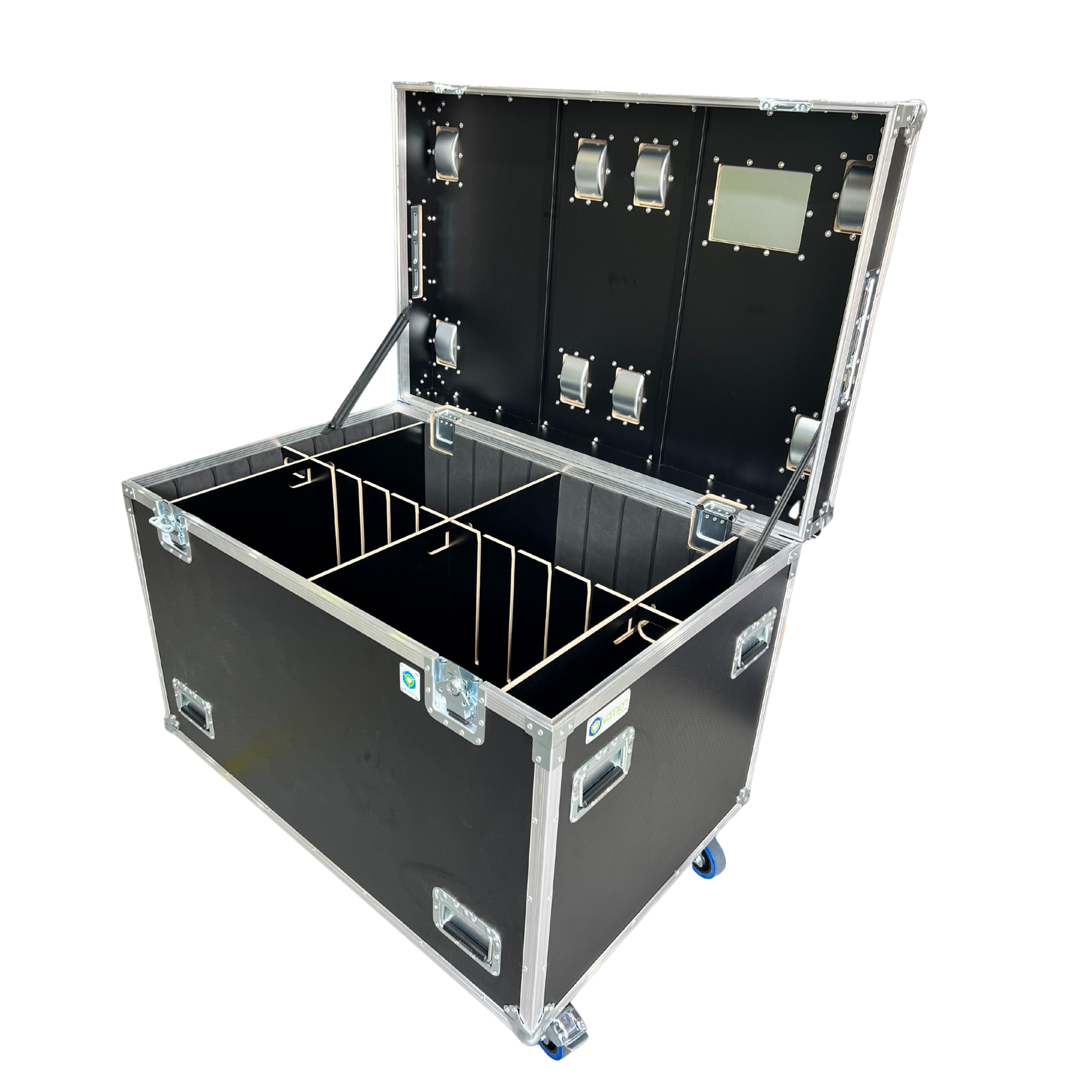 Mother Trucker Packer 1200mmW x 800mmD x 955mmH OD - Black 12mm Hex Ply, Multiple Position Slide-in-Dividers - Image 2