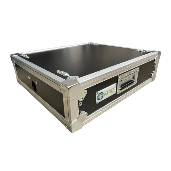 2RU rack mount case 19 inch 600mm deep & Slide-Away Doors DQ