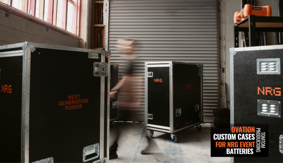 Ovation Custom Cases for NRG Event Batteries Powering the Future of Events