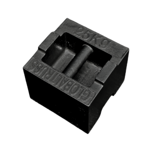 Global Truss 25kg Stackable Ballast Weight black steel counterweight used for truss systems and event staging installations