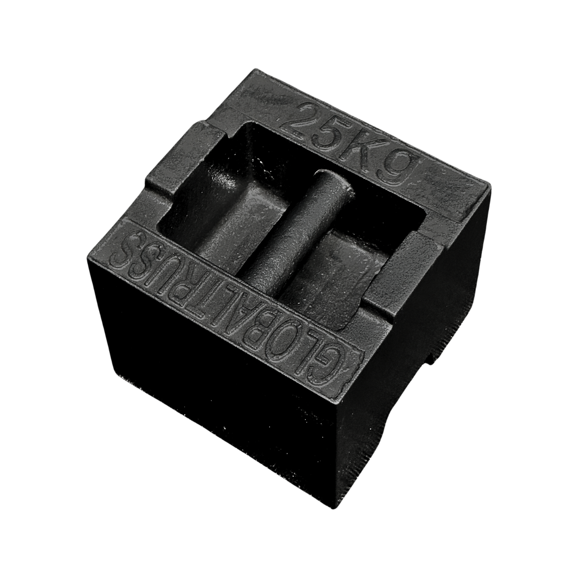 Global Truss 25kg Stackable Ballast Weight black steel counterweight used for truss systems and event staging installations