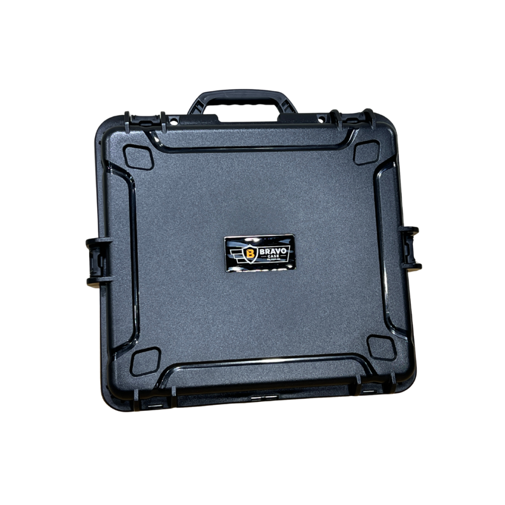 Johnno Bravo BV-484225 IP67 waterproof hard equipment case with integrated carry handle and rugged protective shell