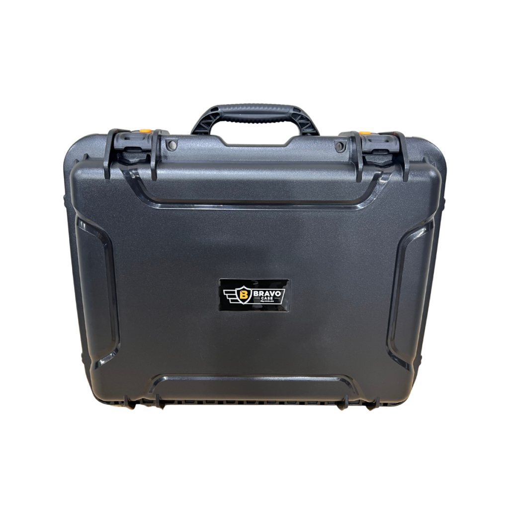 Davo Bravo BV-524215 IP67 waterproof slim hard equipment case with integrated carry handle and heavy-duty latches