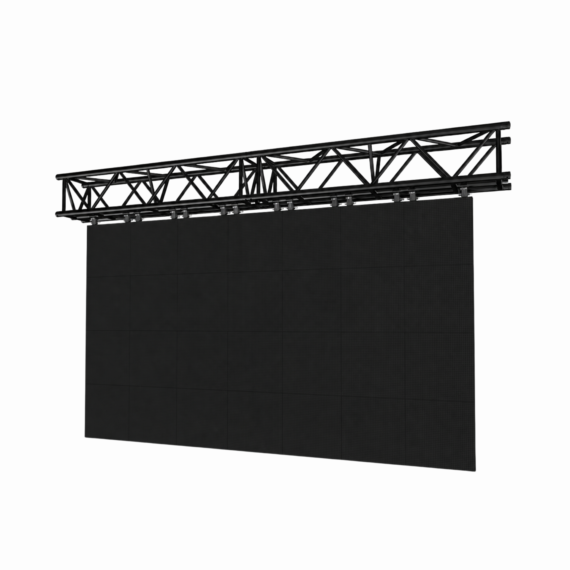 Global Truss F35 5-Chord Truss supporting suspended LED screen