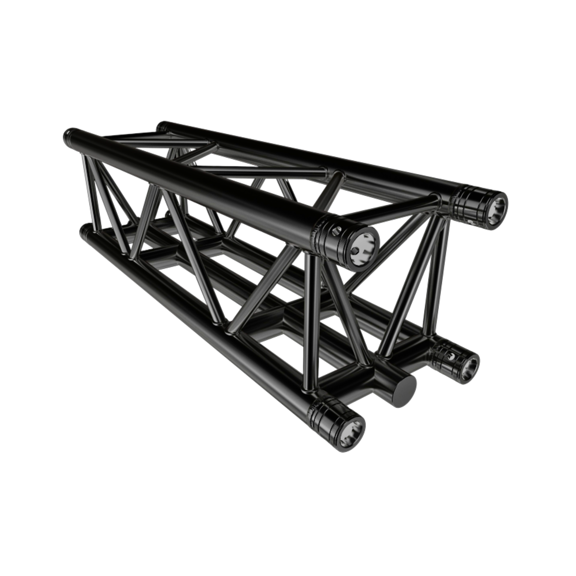 F35 1.0m 5-Chord Square Linear Truss with Spigots, Pins & R-Clips -Black