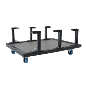 Global Truss U-Drop Dolly 700mm transport base with castors – black