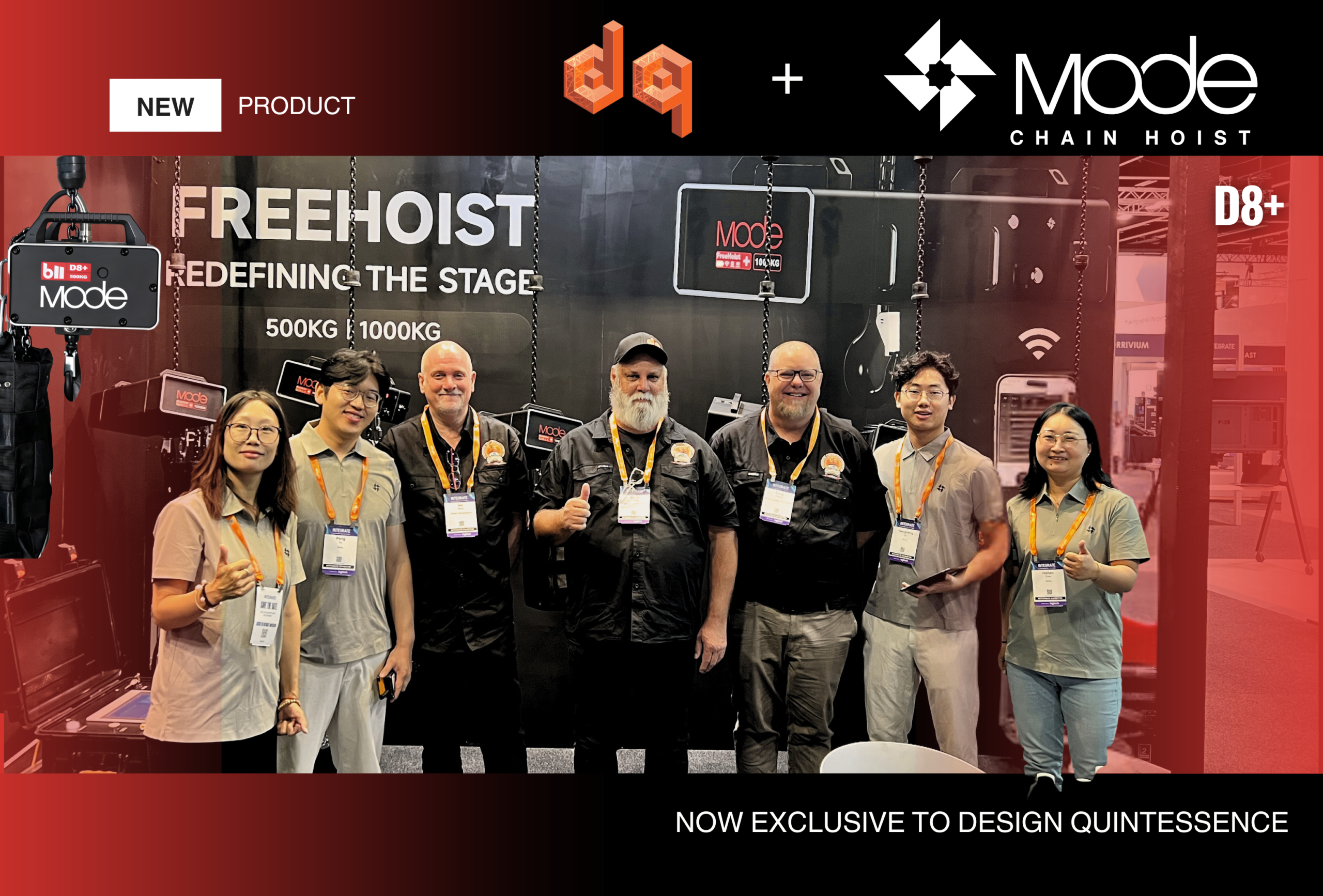 MODE 611 D8+ chain hoist – now exclusively distributed in Australia by Design Quintessence